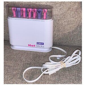 Conair Hot Sticks HS18R 14 Flexible Curlers Hot Rollers 2 Sizes Purple Pink